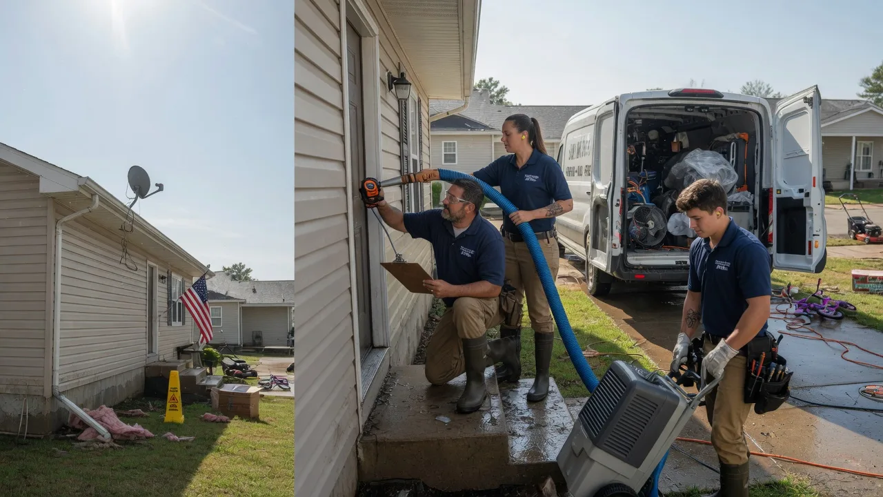 Ceiling Water Damage Restoration in Hamilton, KS near me